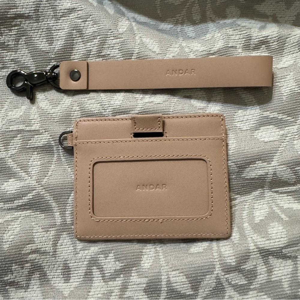 Andar Blush Denner Wallet with Strap